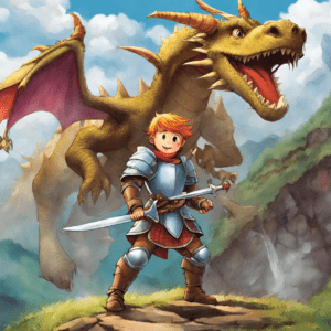 Brave Knight (boy's name) and the dragon's quest
